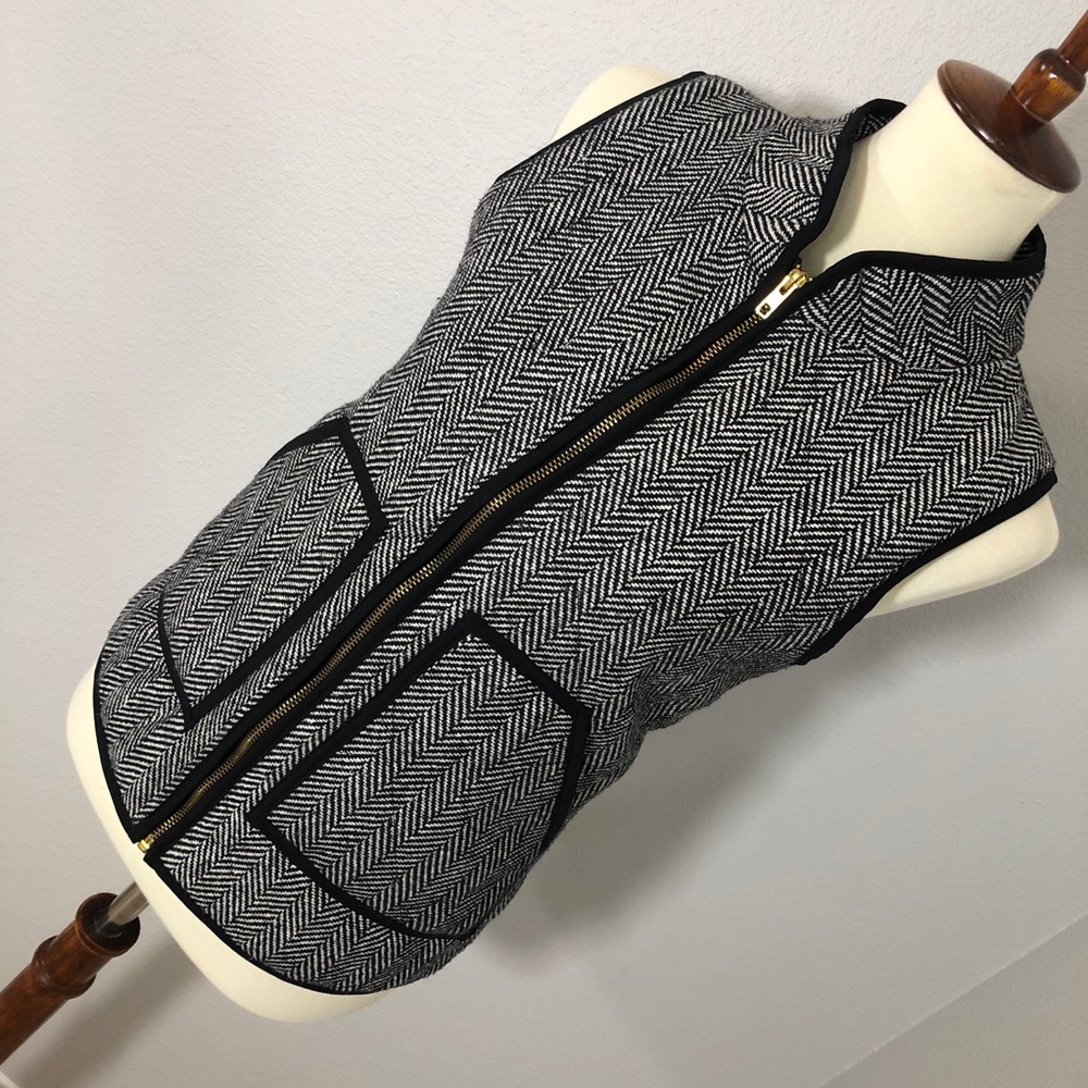 {J.Crew Inspired} Herringbone Boutique Vest